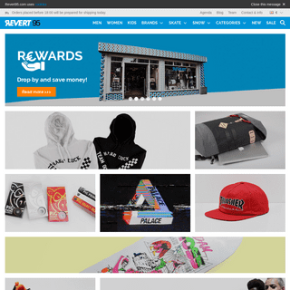 Revert 95 online skateboard and snowboard shop