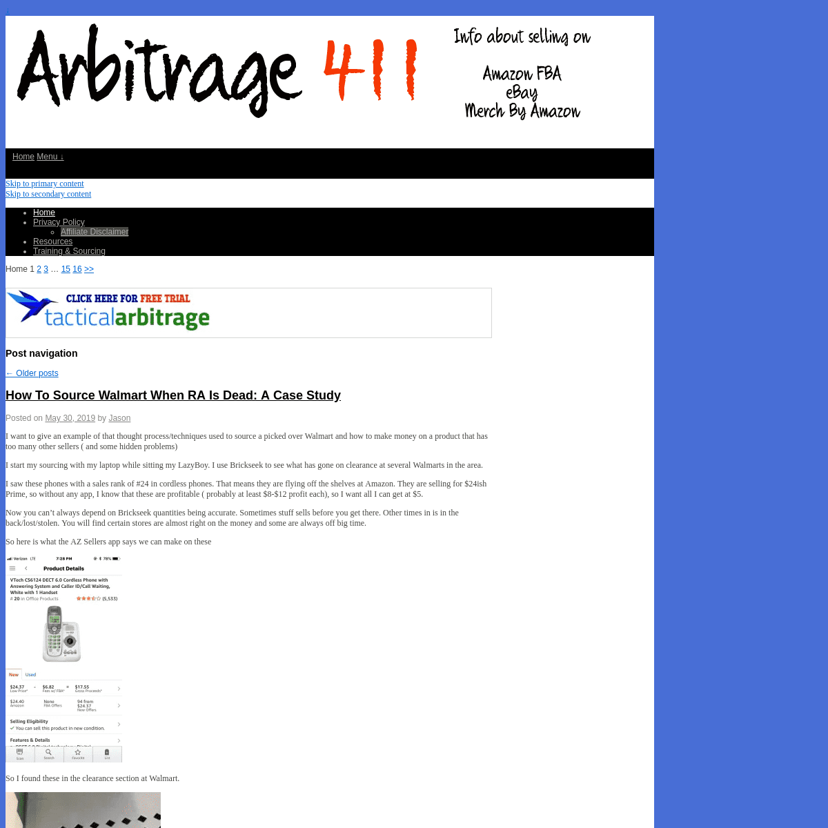 A complete backup of arbitrage411.com