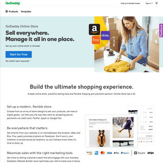 Online Store - eCommerce Website Building Software - GoDaddy