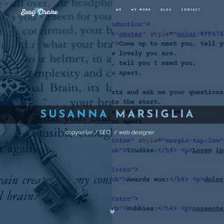 Susanna Marsiglia | SEO specialist content manager, web designer