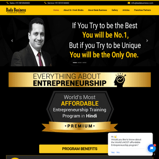 Everything About Entrepreneurship programme by Dr. Vivek Bindra