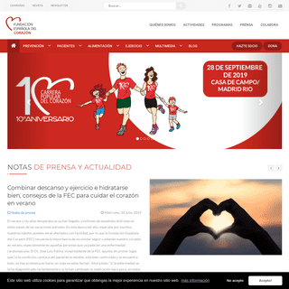 Salud Cardiovascular - Fundación Española del Corazón