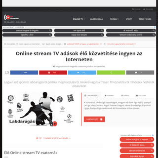 ÉLŐ KÖZVETÍTÉS | Online magyar stream TV televízió adások és műsorok, Webkamerák ingyenes nézése az Interneten