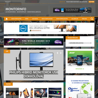 Monitorinfo – LCD monitorok – monitorteszt – monitorkalibrálás