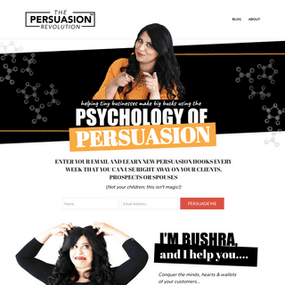 Persuasion Revolution- Where Tiny Businesses Make Big Bucks...Using Psychology of Persuasion.