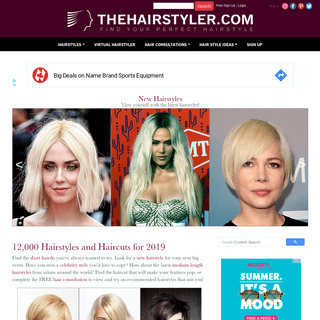 Hairstyles and haircuts in 2019 | TheHairStyler.com