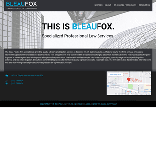 BleauFox | Specialized Professional Law Services