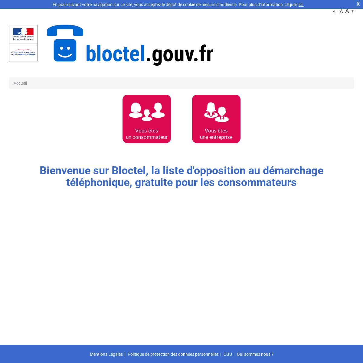 A complete backup of bloctel.fr
