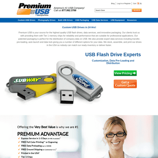 Custom USB Flash Drives | Printed in the USA – Premium USB