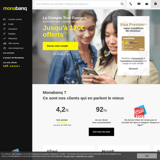Banque en ligne - Monabanq | Les gens avant l'argent