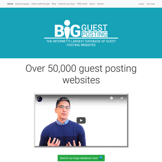 50000 List Of Guest Posting Websites (Sites for 2019) - Big Guest Posting