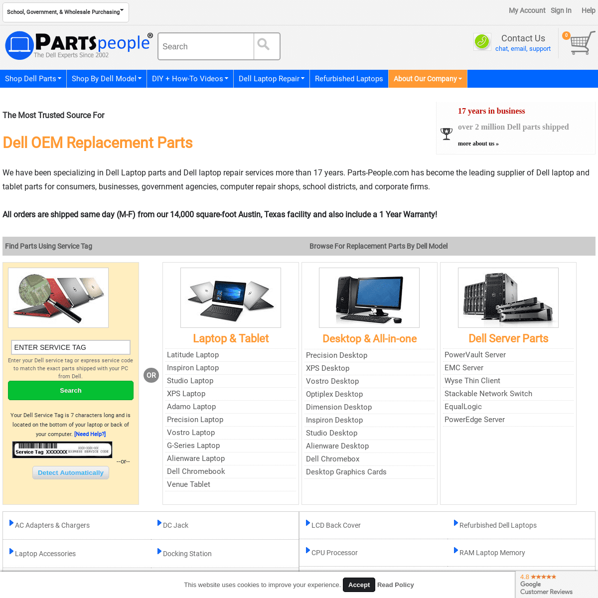 Dell Laptop Parts | Dell Parts | Dell Laptop Repair | Dell Repair