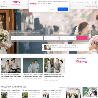 Trang thông tin dịch vụ cưới và cộng đồng cưới hỏi - Marry