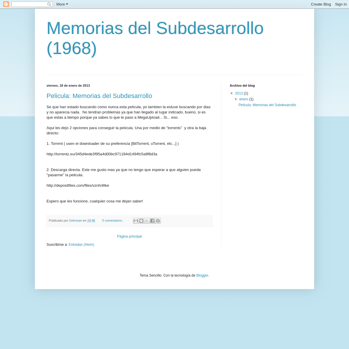 A complete backup of memoriasdelsubdesarrollo1968.blogspot.com