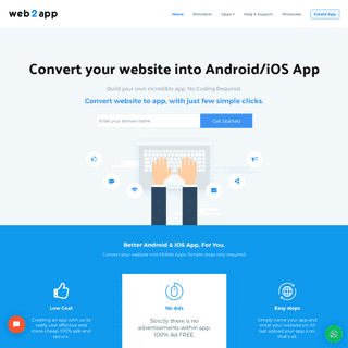 Web2app - Convert your website to app
