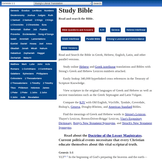 Study Bible - Online Greek Hebrew KJV Parallel Interlinear Tools