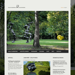 Skulpturenpark Waldfrieden: Startseite