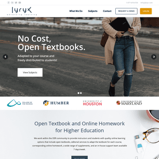 Open Educational Resources | Lyryx with Open Texts & Online Homework