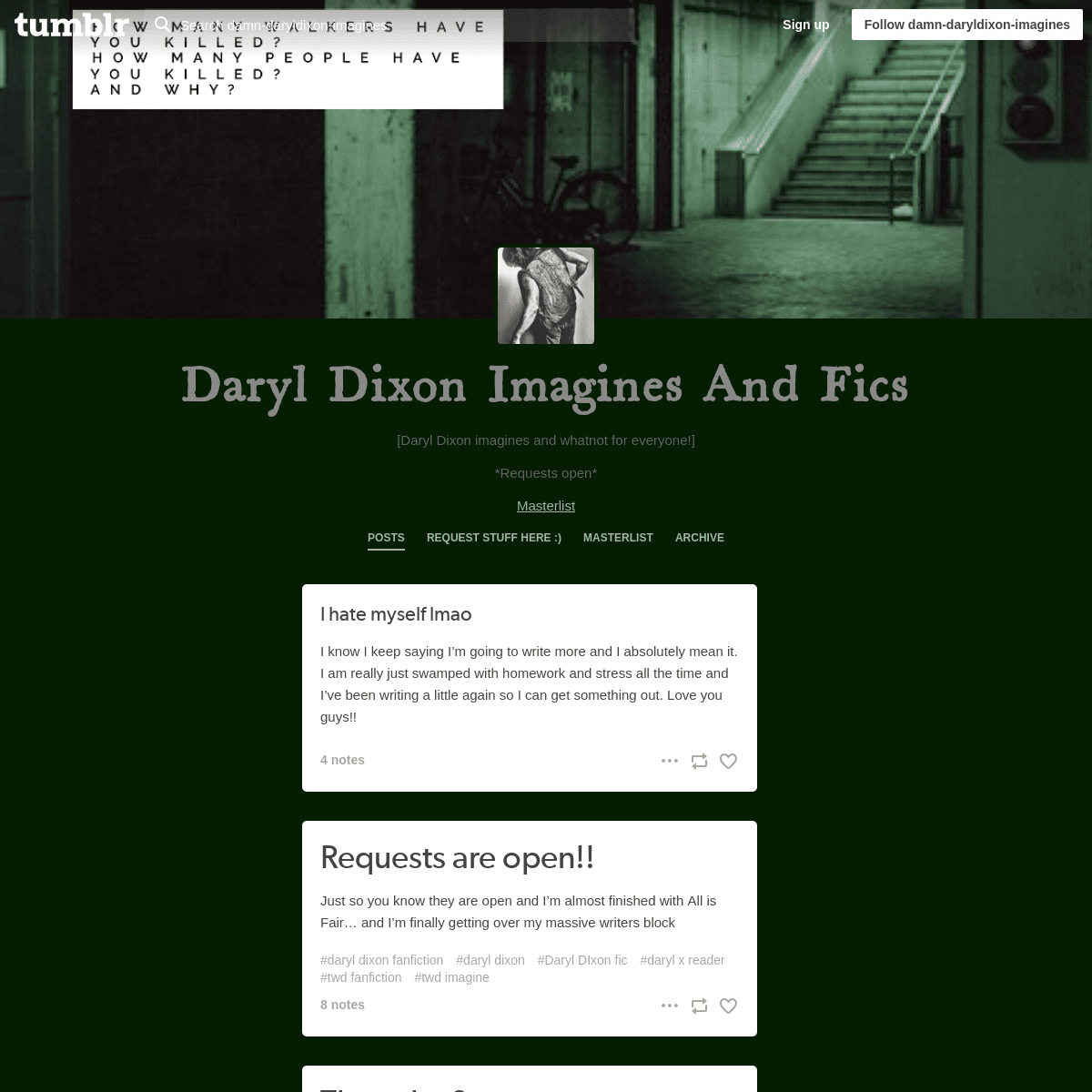 Daryl Dixon Imagines And Fics