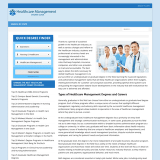 Healthcare Management Degree Guide