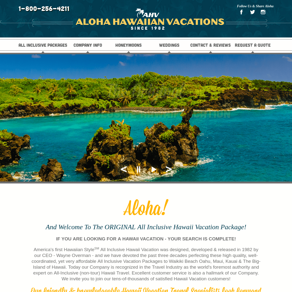 HAWAII ALL INCLUSIVE: INCLUSIVE HAWAII VACATION PACKAGE SPECIALIST.