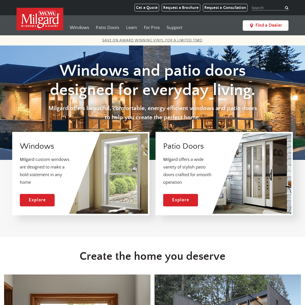Milgard Windows & Doors | Custom, Quality Replacement & Energy Efficient