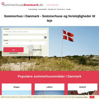 Sommerhus i Danmark - Sommerhuse og ferielejligheder til leje  - SommerhuseDanmark.dk