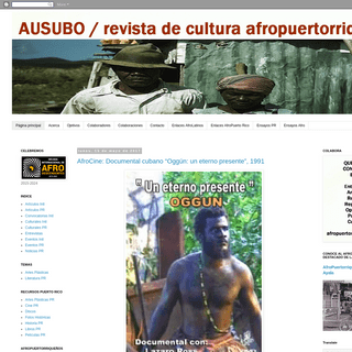 AUSUBO revista de cultura afropuertorriqueña