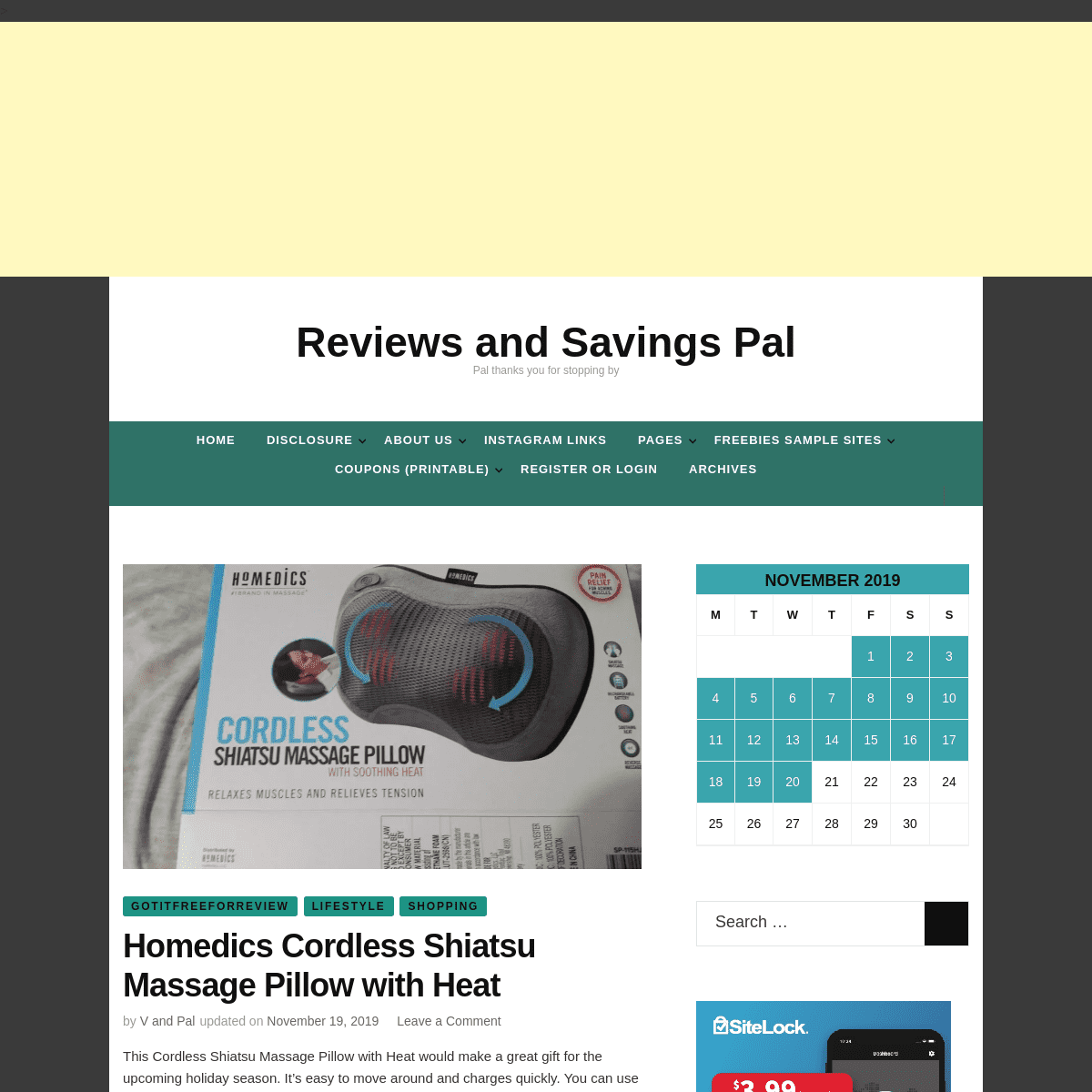 A complete backup of reviewsandsavingspal.com
