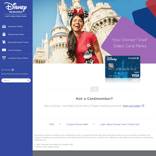 Disney Visa Debit Card From Chase