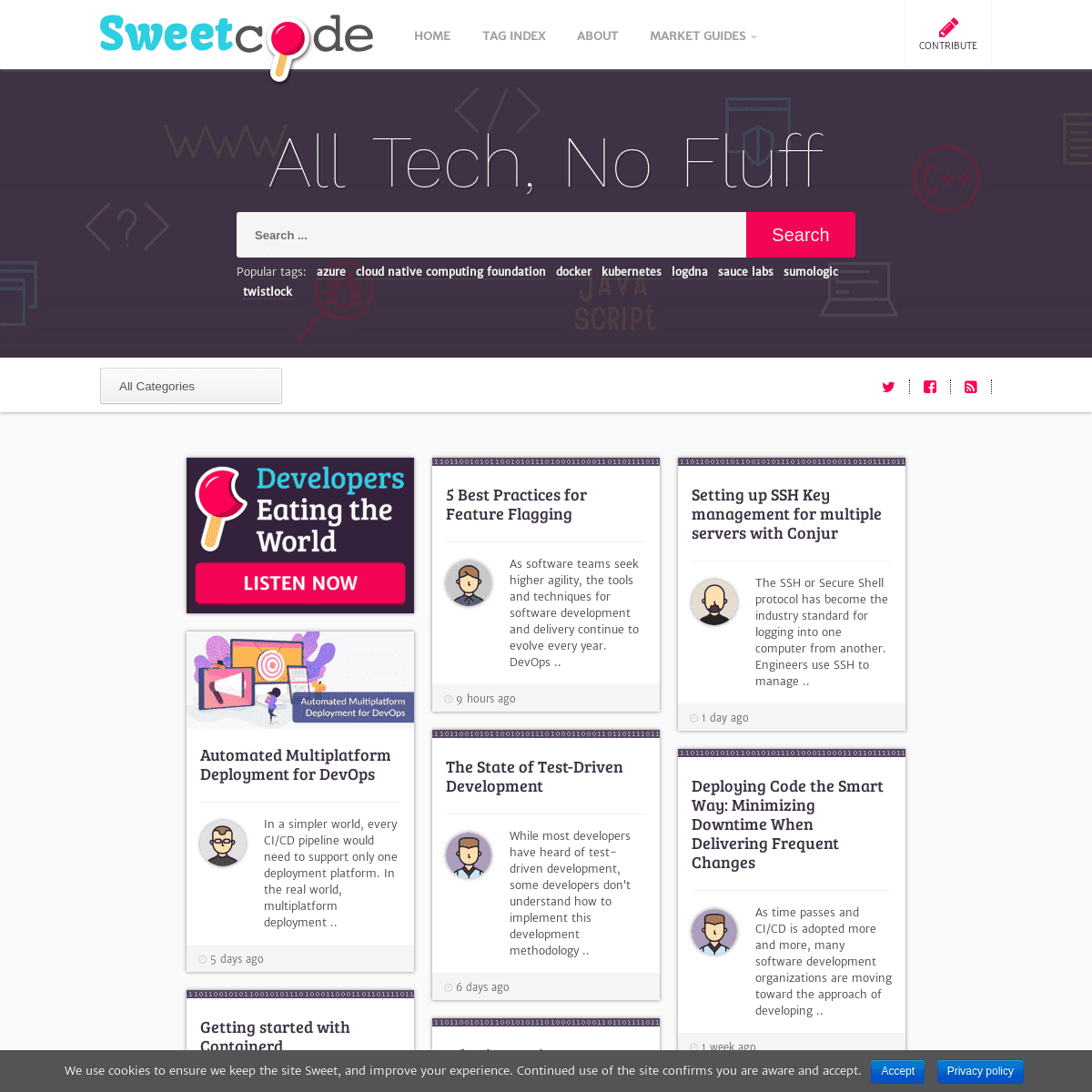 Sweetcode.io · All Tech, No Fluff.