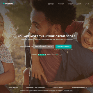 Upstart- Online Loans - Credit Card & Debt Consolidation