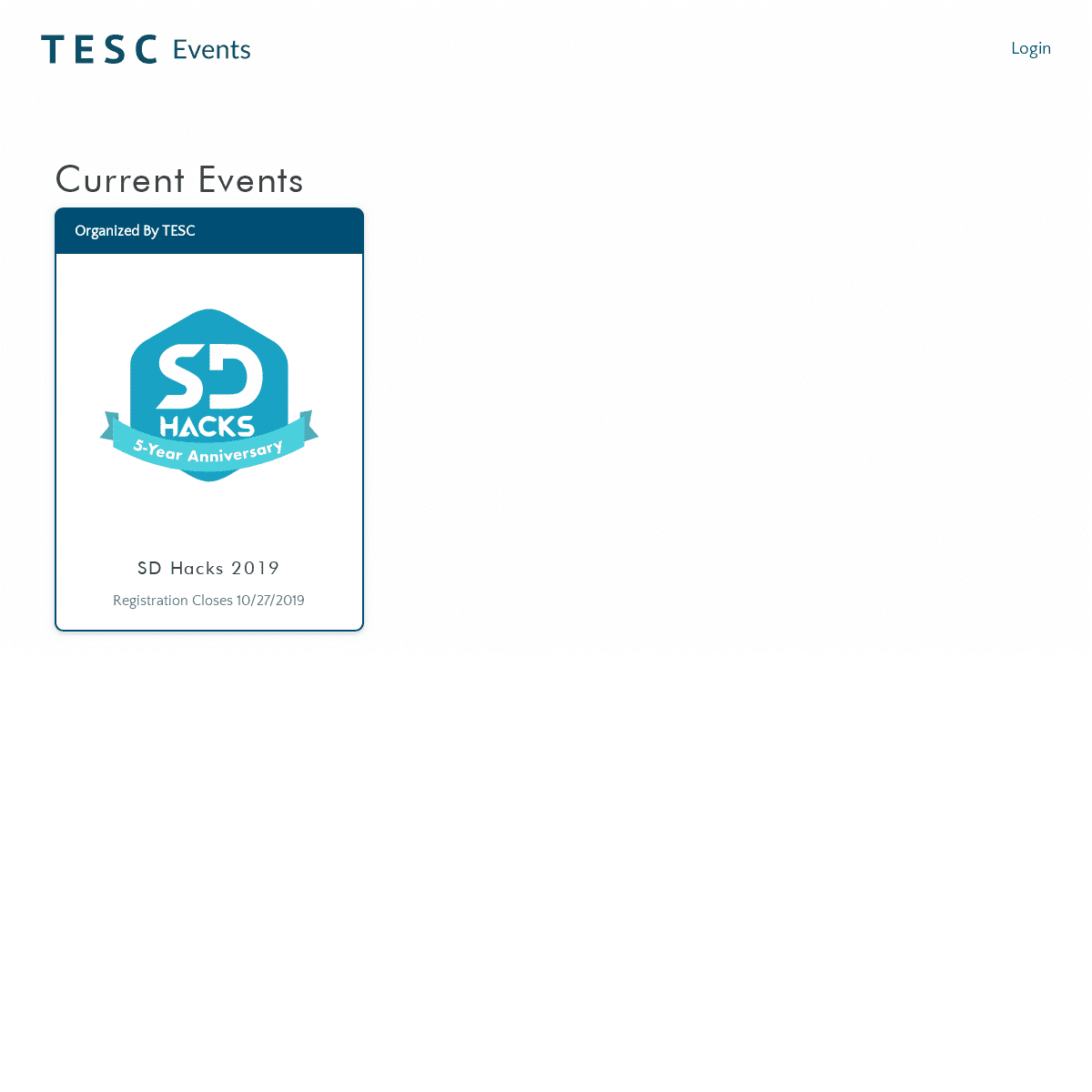 A complete backup of tesc.events