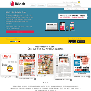 Digitale Zeitungen, Zeitschriften und Magazine als ePaper