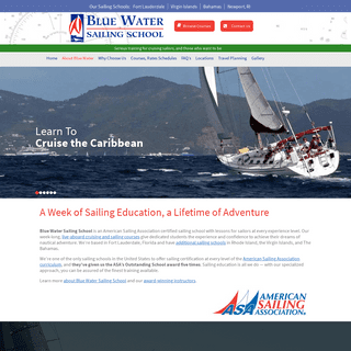 America's Premier Sailing Schools - Blue Water Sailing School