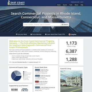 ECCPN- Rhode Island Commercial Real Estate powered by Catylist