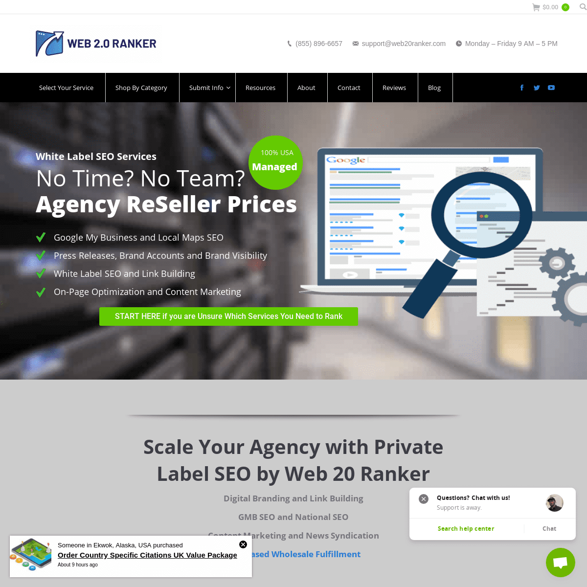 Wholesale Private Label SEO Services - Web 2.0 Ranker