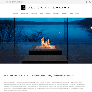 Decor Interiors: Luxury Modern Indoor & Outdoor Furniture & Lights