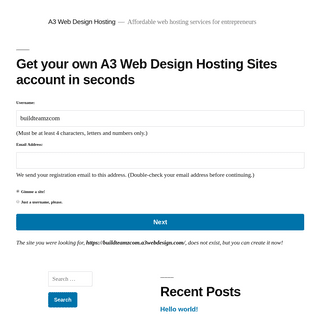 A3 Web Design Hosting