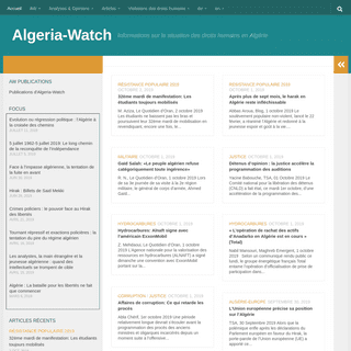 Algeria-Watch – Informations sur la situation des droits humains en Algérie