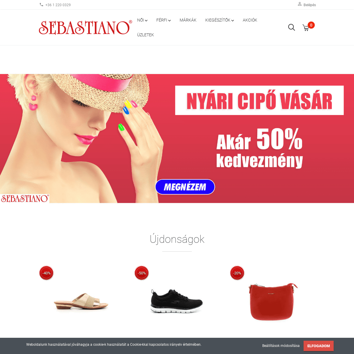 Sebastiano cipő webáruház