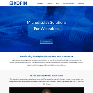 A complete backup of kopin.com
