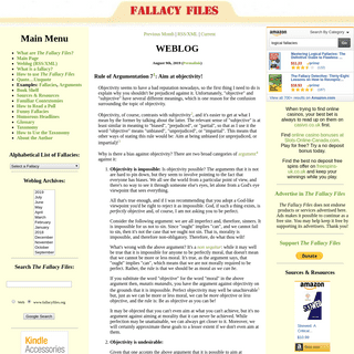 Logical Fallacies: The Fallacy Files