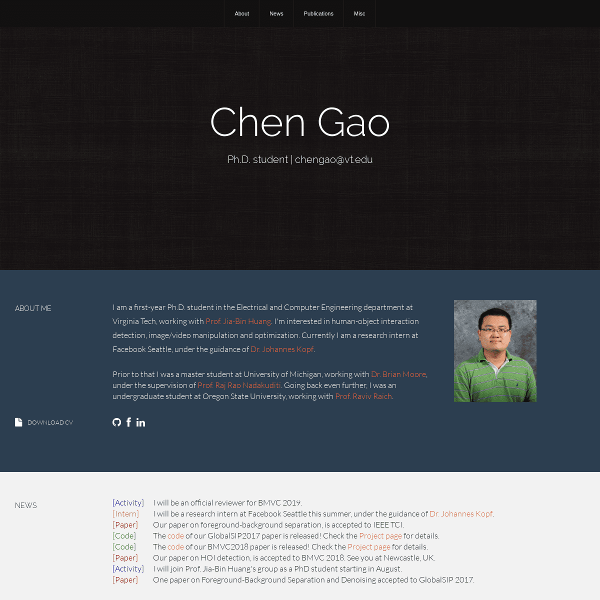 Chen - Personal page