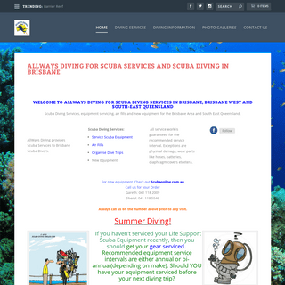 AllWays Diving for Scuba Services and Scuba Diving in Brisbane