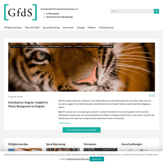 GfdS | Gesellschaft für deutsche Sprache e. V. in Wiesbaden im Deutschen Bundestag