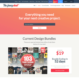 T shirt designs, Fonts bundles and More ~ Thefancydeal
