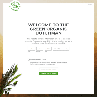 TGOD | Premium Certified Organic Cannabis | The Green Organic Dutchman
