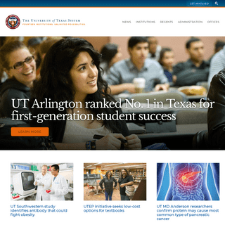 UT System Administration Home Page | University of Texas System