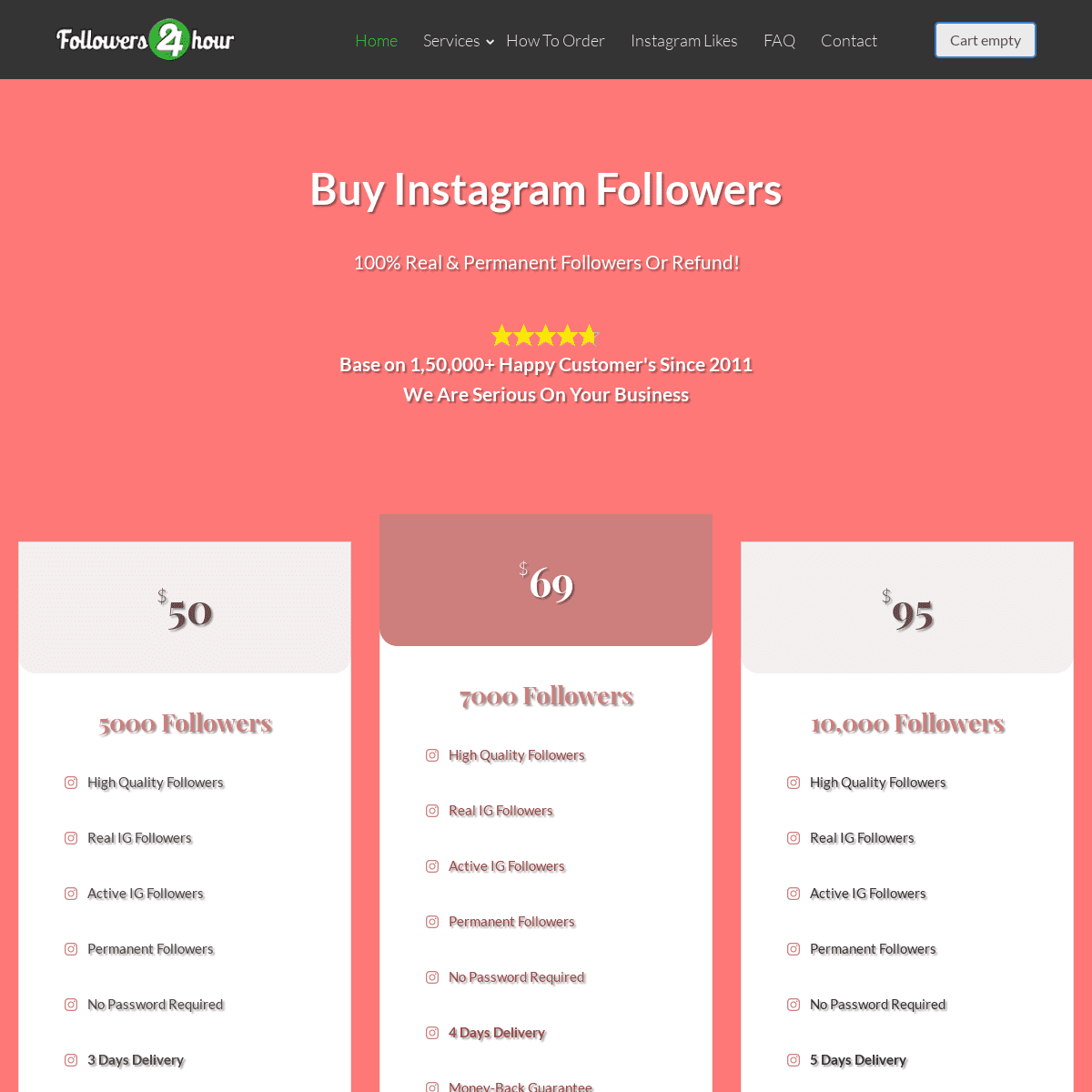 Buy Instagram Followers With 100% Real & Permanent Followers